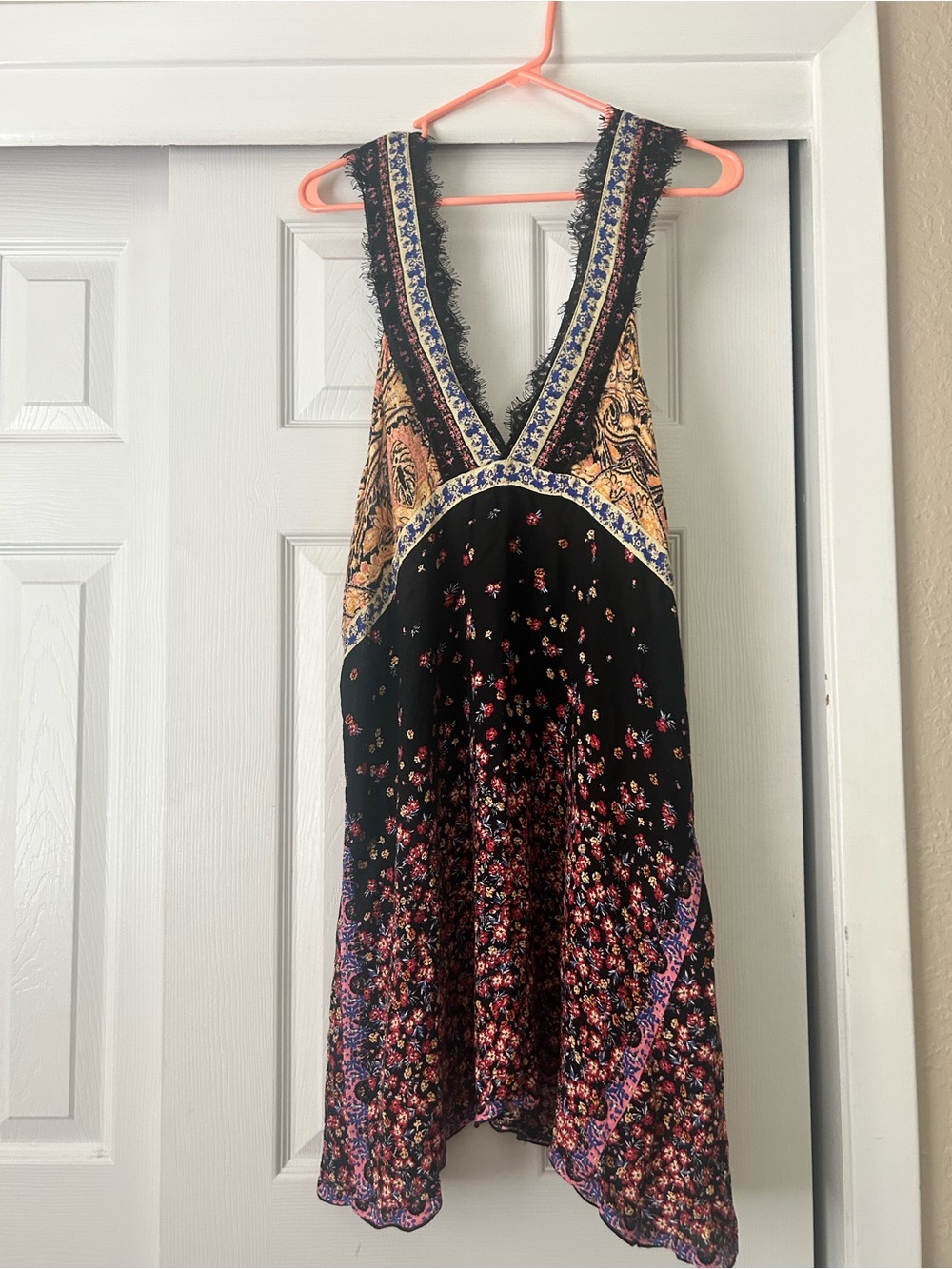 Free People Intimately Boho Floral Paisley Halter Dress